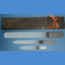 BOHEMIA dárková pánská sada skleněných pilníků 1+1+1 Pro pány